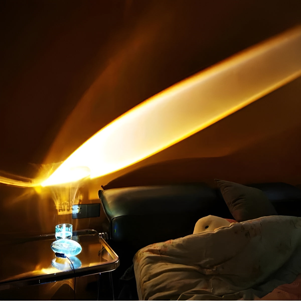 Oval Shaped Table Lamp with Cozy Ambient Lighting