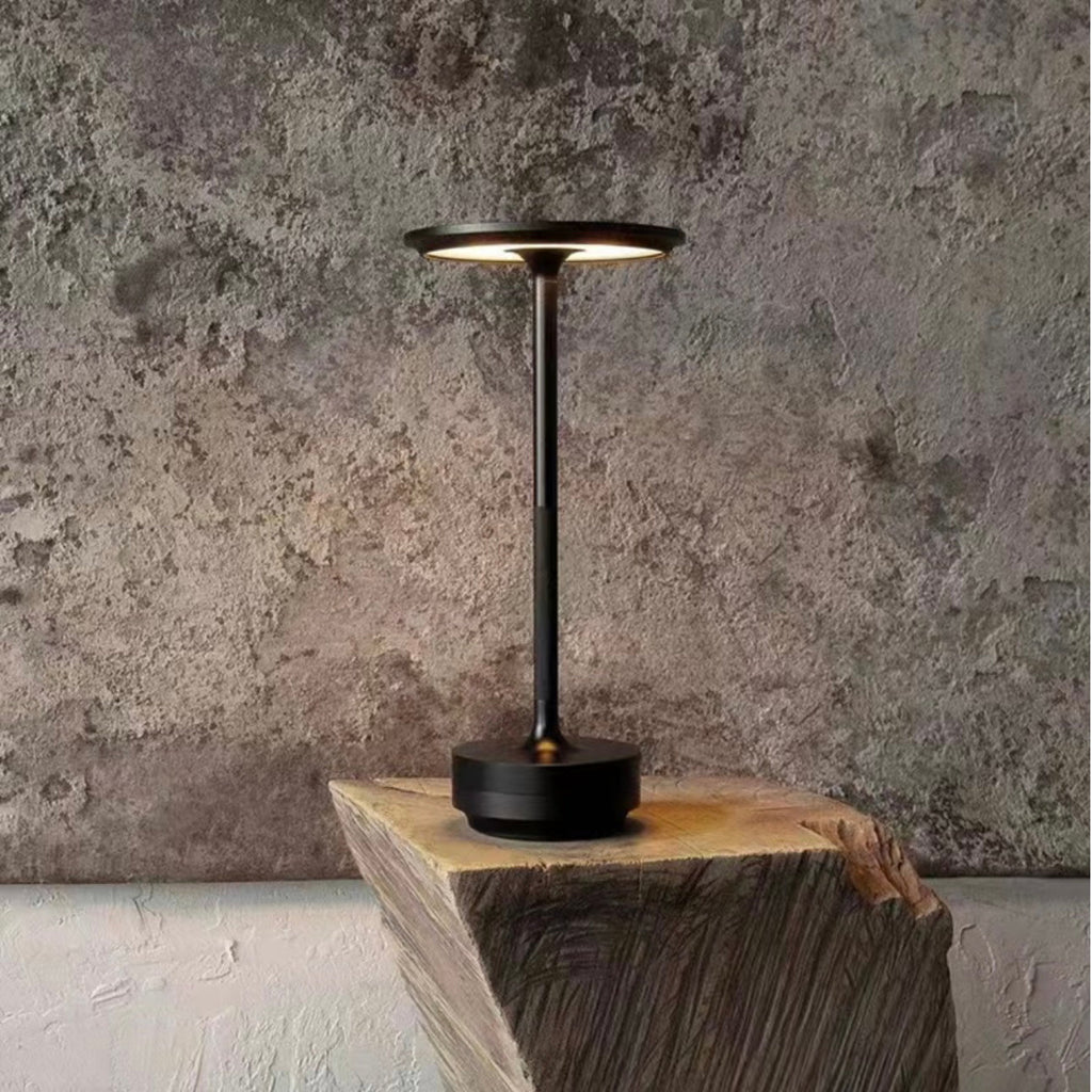Wireless LED Desk Lamp with Touch Dimmer – Aluminum, IP44