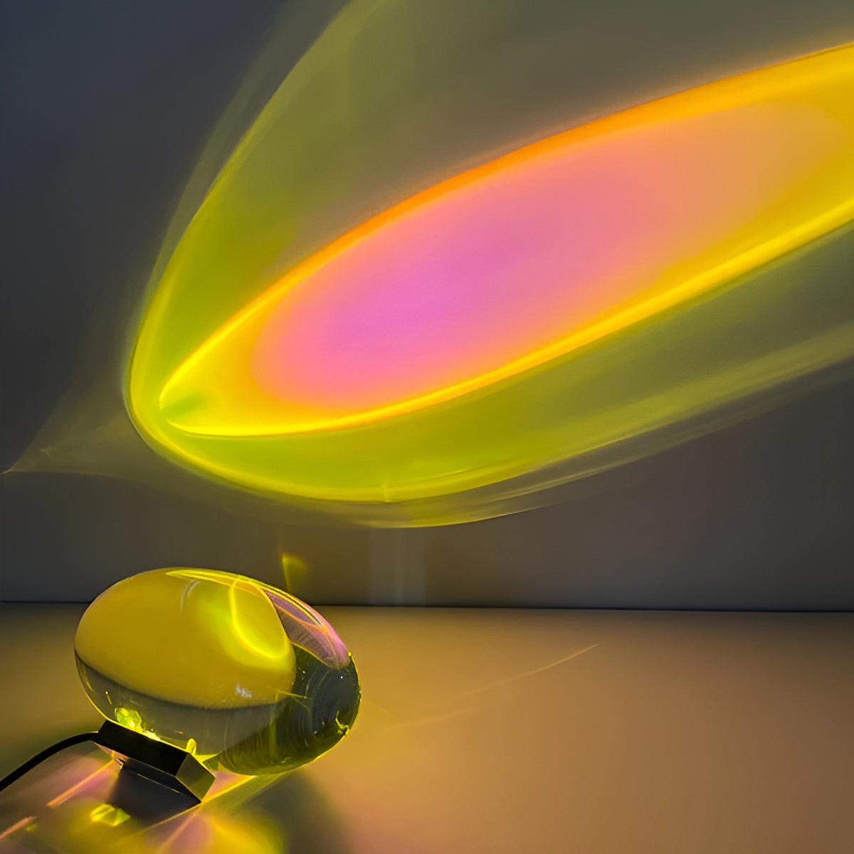 Oval Shaped Table Lamp with Cozy Ambient Lighting