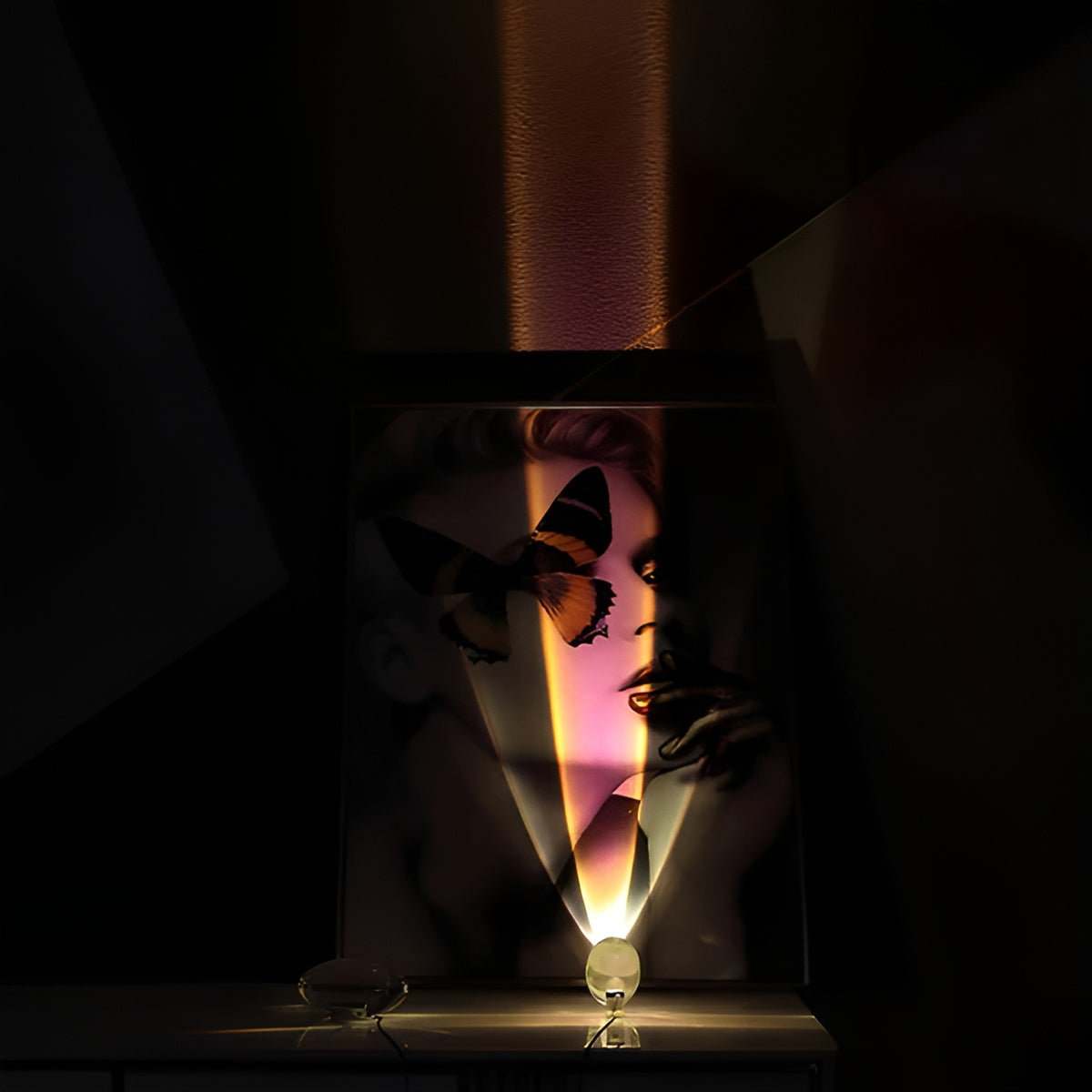 Oval Shaped Table Lamp with Cozy Ambient Lighting