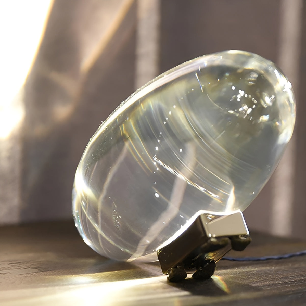 Oval Shaped Table Lamp with Cozy Ambient Lighting