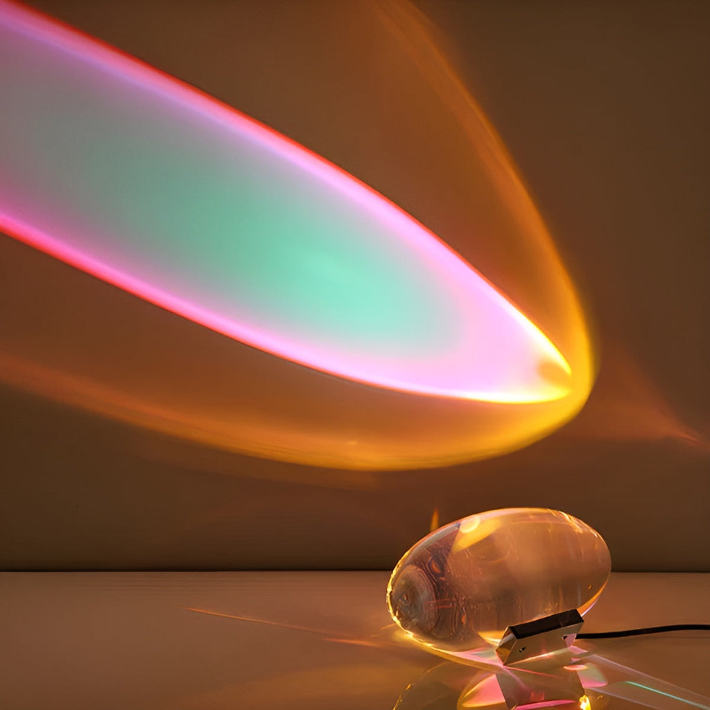 Oval Shaped Table Lamp with Cozy Ambient Lighting