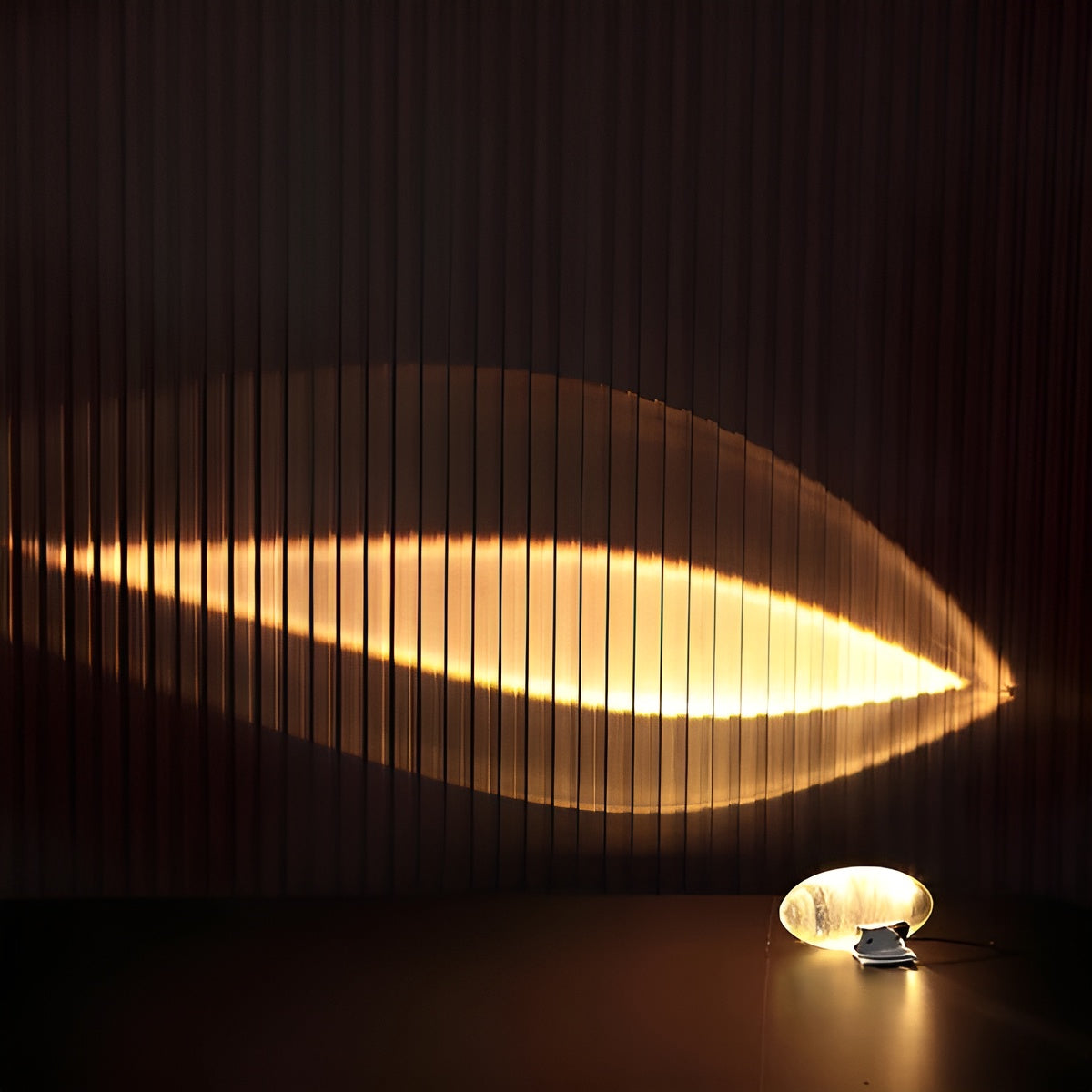 Oval Shaped Table Lamp with Cozy Ambient Lighting